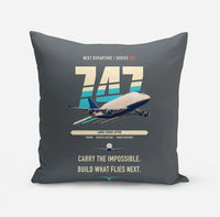 Thumbnail for Boeing 747-400 Dreamlifter design on gray pillow