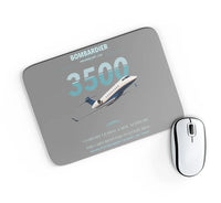 Thumbnail for Bombardier Challenger 3500 design on gray rectangle mouse pad