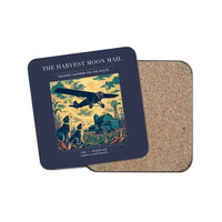 Thumbnail for The Harvest Moon Mail - Designed Coasters design on navy blue 1-piece