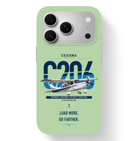 Thumbnail for Cessna 206 Stationair design on light green magsafe iphone case, for iPhone 17 Pro