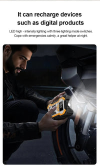 Thumbnail for Power bank printed with 10000mAh 6000A Car Jump Starter: Air Compressor, LCD Screen on the front panel — view 11