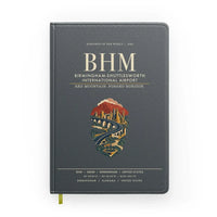 Thumbnail for Birmingham-Shuttlesworth International Airport (BHM) design on gray notebook