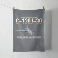 Thumbnail for C-130J-30 Super Hercules design on gray towel