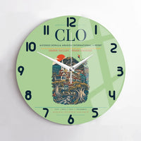 Thumbnail for Alfonso Bonilla Aragon International Airport CLO Wall-Clock No-Frame - Light Green