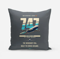 Thumbnail for Boeing 747-200B design on gray pillow