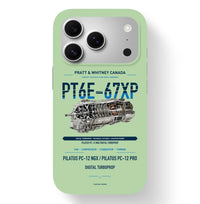 Thumbnail for PT6E-67XP Case design on light green iphone case