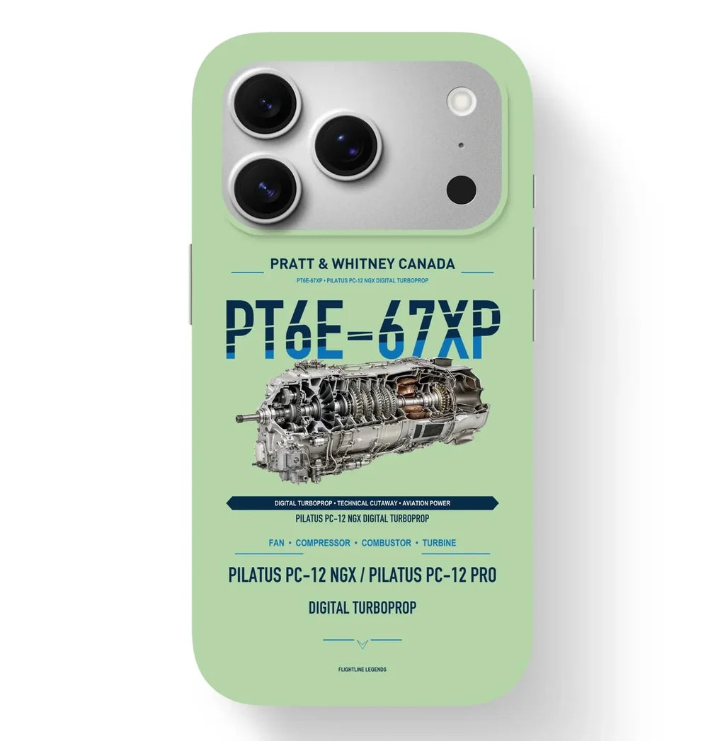 PT6E-67XP Case design on light green iphone case