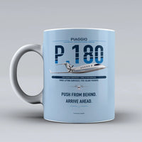 Thumbnail for P.180 Avanti EVO Mug design on light blue piaggio