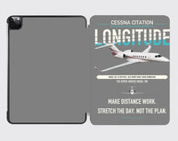 Thumbnail for Cessna Citation Longitude design on gray ipad tablet case