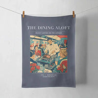 Thumbnail for VINTAGE G4217 - The Dining Aloft - Designed Towels design on navyblue
