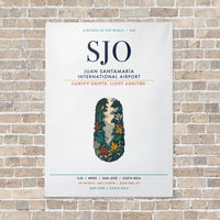 Thumbnail for Juan Santamaría International Airport SJO vertical canvas print - no frame - white background