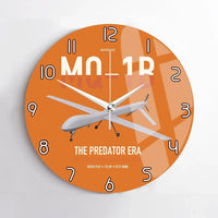 Thumbnail for MQ-1B Predator design on orange no frame wall clock