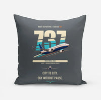 Thumbnail for Boeing 737 MAX 8 design on gray pillow