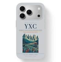 Thumbnail for Cranbrook Airport (YXC) design on light gray iPhone 17 Pro MagSafe case