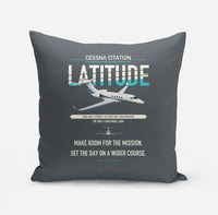 Thumbnail for Cessna Citation Latitude design on gray pillow