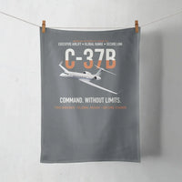 Thumbnail for C-37B Global Command Link design on gray towel