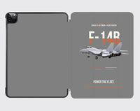 Thumbnail for F-14B Tomcat Power The Fleet design on gray ipad tablet case