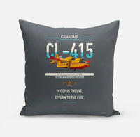 Thumbnail for Canadair CL-415 design on gray pillow