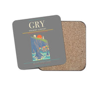 Thumbnail for Grimsey Airport GRY Coaster 1-Piece - Gray
