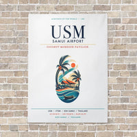 Thumbnail for Samui Airport Koh Samui USM vertical canvas print - no frame - white background