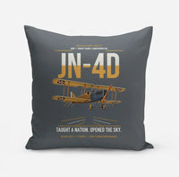 Thumbnail for Curtiss JN-4D Jenny design on gray pillow