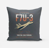 Thumbnail for F7U-3 Cutlass design on gray pillow