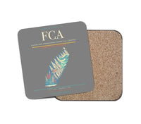 Thumbnail for Glacier Park International Airport (FCA) design on gray 1 piece coaster
