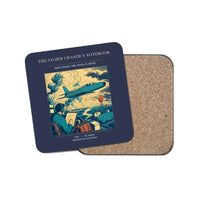Thumbnail for The Storm Chaser's Notebook - Designed Coasters design on navy blue 1-piece