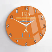 Thumbnail for Tehran Imam Khomeini International Airport (IKA) design on orange no frame wall clock