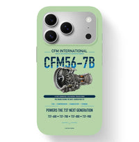 Thumbnail for CFM56-7B Case design on light green iphone case