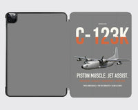 Thumbnail for C-123K Provider design on gray ipad tablet case