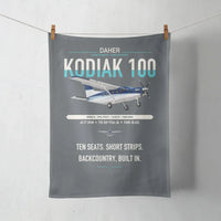 Thumbnail for Daher Kodiak 100 Series III design on gray towel