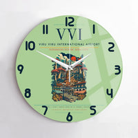 Thumbnail for Viru Viru International Airport VVI Wall-Clock No-Frame - Light Green