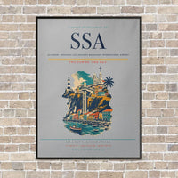 Thumbnail for Salvador - Deputado Luis Eduardo Magalhaes International Airport SSA - Canvas Framed - Light Gray