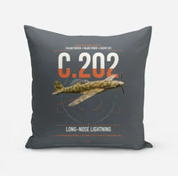 Thumbnail for Macchi C.202 Folgore design on gray pillow