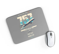 Thumbnail for Boeing 757-200 design on gray rectangle mouse pad