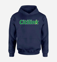 Thumbnail for Citilink Airlines logo printed on navy blue hoodie