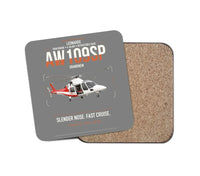 Thumbnail for Leonardo AW109SP GrandNew design on gray 1 piece coaster