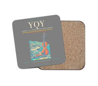 Thumbnail for Sydney–J.A. Douglas McCurdy Airport (YQY) design on gray 1 piece coaster