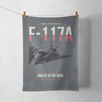 Thumbnail for F-117A Nighthawk design on gray towel