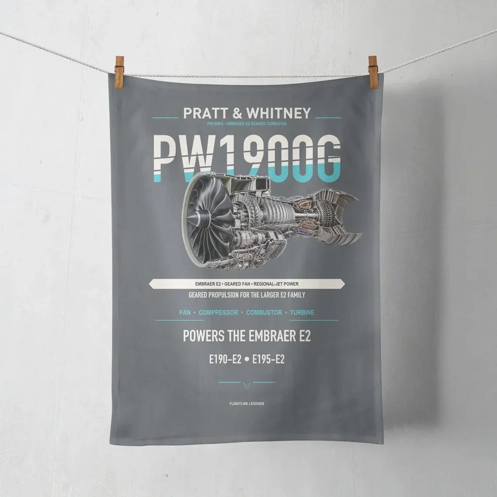 PW1900G design on gray towel