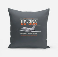 Thumbnail for UC-35A Citation Ultra Rapid Utility Airlift design on gray pillow