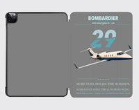 Thumbnail for Bombardier Learjet 29 design on gray ipad tablet case