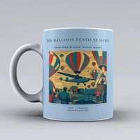 Thumbnail for VINTAGE G4394 - The Balloon Festival Dawn - Ceramic Mug design on lightblue