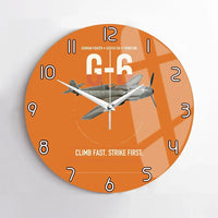 Thumbnail for Messerschmitt Bf 109G-6 design on orange no frame wall clock