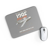 Thumbnail for Saab J 29F Tunnan design on gray rectangle mouse pad
