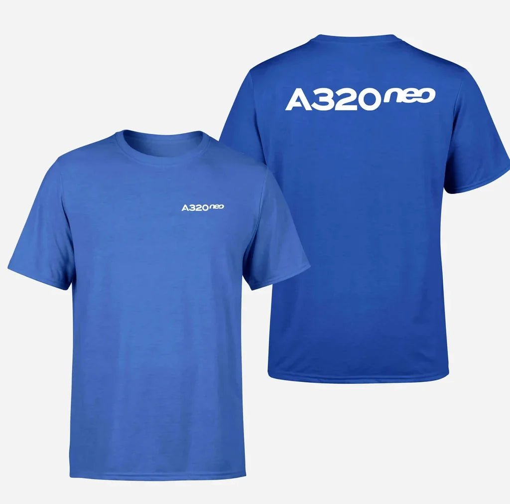 A320neo & Text Designed Double-Side T-Shirts - view 11