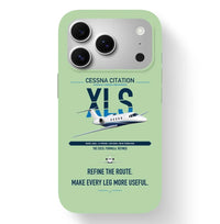Thumbnail for Cessna Citation XLS design on light green magsafe iphone case, for iPhone 17 Pro
