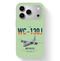 Thumbnail for WC-130J Hurricane Hunter design on light green magsafe iphone case, for iPhone 17 Pro