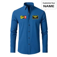 Thumbnail for Flat Colourful 787 Designed Long Sleeve Shirts - view 11